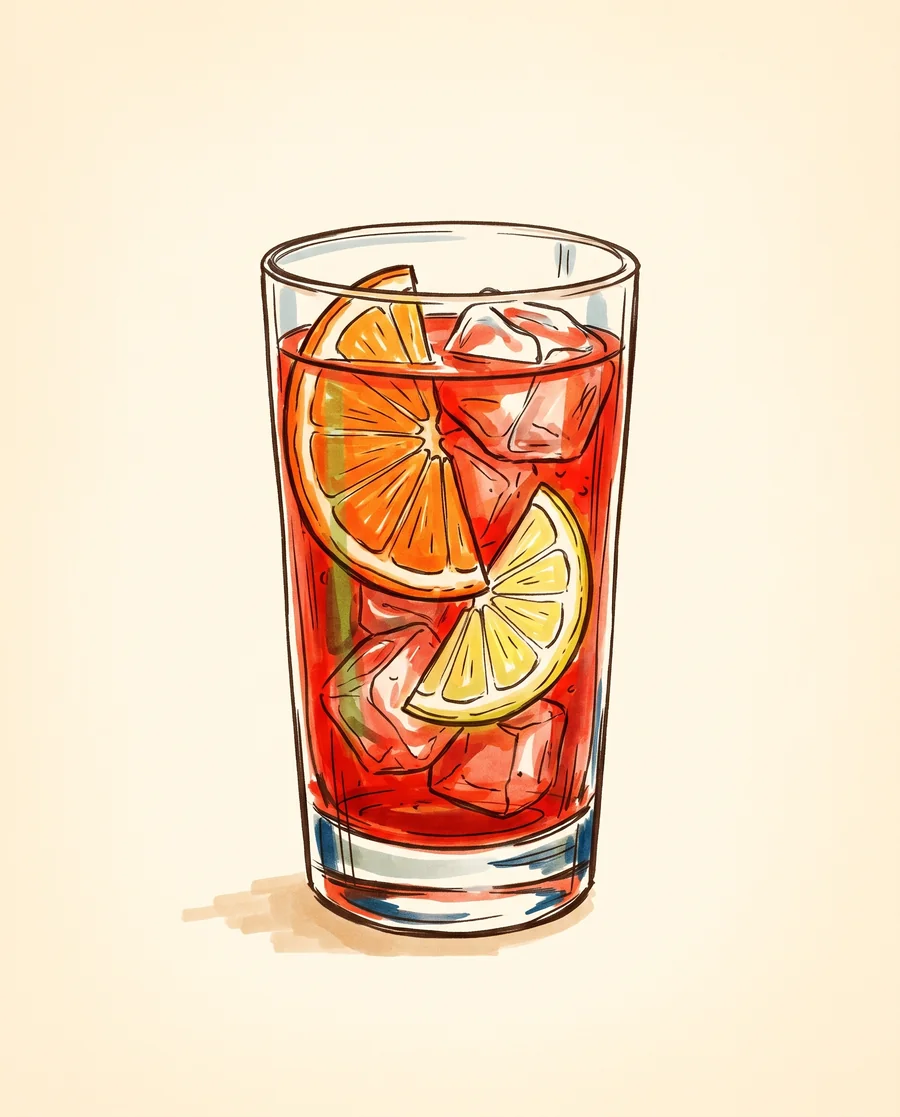 Americano — drawn by hand