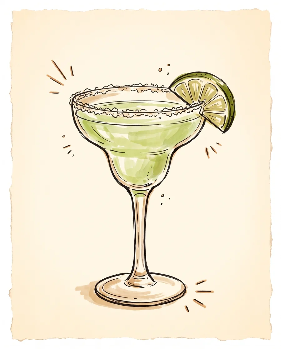 Margarita — drawn by hand